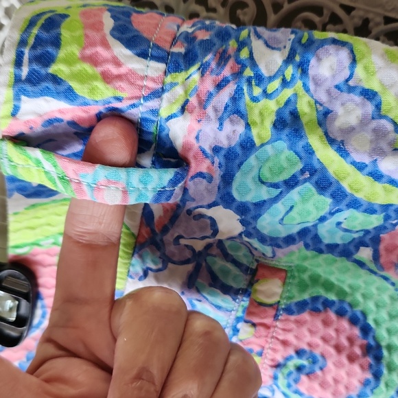 Lilly Pulitzer The Callahan Short sz 16 Pique Texture Ocean - Picture 12 of 16